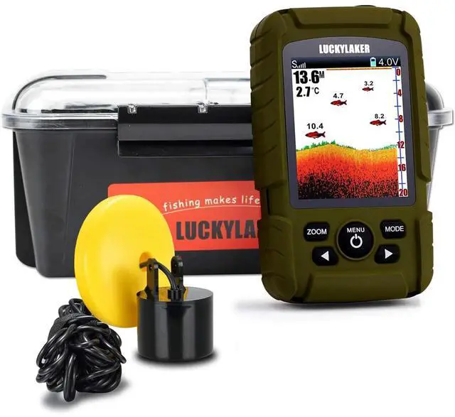 Main image of Water Depth Fish Finders Waterproof Portable Fishing Fish Finder Display Handheld Ice Fishing Finder Sonar Sensor Transducer for Boat Kayak Sea Fishing