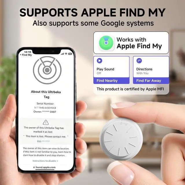 Alt view image 4 of 7 - Mini Magnetic GPS Tracker for Vehicles No Subscription for iOS (1P) | Car GPS Tracker Portable GPS Tracking Device,Real-Time GPS Tracking for Kids, Car, Pets