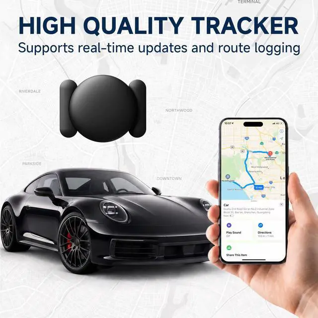 Alt view image 5 of 7 - Mini Magnetic GPS Tracker for Vehicles No Subscription for iOS (1P) | Car GPS Tracker Portable GPS Tracking Device,Real-Time GPS Tracking for Kids, Car, Pets