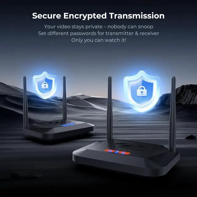 Alt view image 6 of 7 - Wireless HDMI Transmitter and Receiver 4K Decoding 1080P 60HZ, 656 FT | HDMI Loop-Out, IR Extend, Dual Cooling Design, 8 Channels, 1 TX to 3 RXS, Streaming from STB,PC,CCTV to TV,Projector,Monitor
