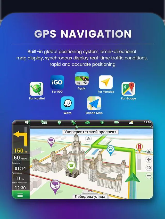 Alt view image 5 of 7 - Android Stereo Radio for Hyundai Accent 2012-2017, 7 Inch GPS Navi Car-Play Android Auto Upgrade IPS WiFi Blue-Tooth RDS Head Unit 2GB RAM 64GB ROM