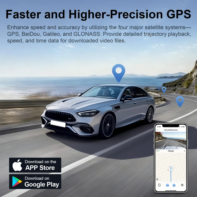 Alt view image 5 of 7 - 4K Dash Cam Custom for Lexus RX 2023 2024 2025 2026 (Model C),RX 350 350h 450h 500h Premium Luxury F Sport etc,OEM Look,UHD 2160P Video, Parking Mode, WiFi & App, Loop Recording, GPS, 64GB Card