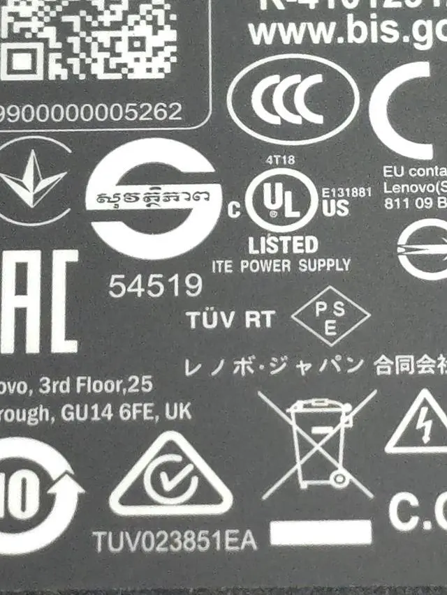 Alt view image 6 of 7 - 65W Round Tip AC Adapter - GX20K16005 for Essential- Yoga 330-11IGM, IdeaPad S100 Series-IdeaPad S145-15IWL, Flex Series-ideapad Flex 6-14ARR, ADLX65NCC3A