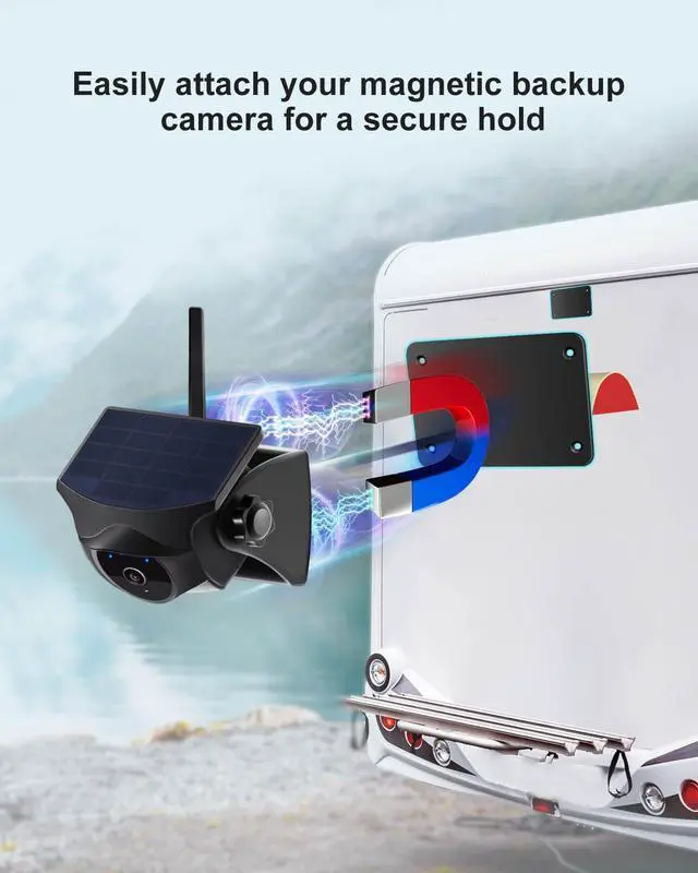 Alt view image 4 of 7 - Metal Plate for Magnetic Wireless Backup Camera | Non-Metal Vehicle Mount, Equipped with double-sided tape and screws,suitable for trucks, RVs
