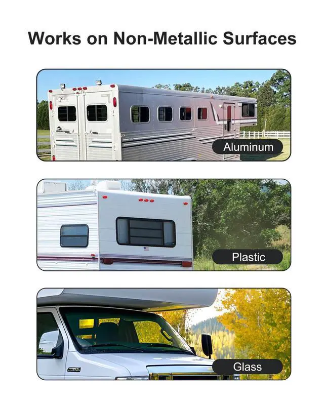 Alt view image 5 of 7 - Metal Plate for Magnetic Wireless Backup Camera | Non-Metal Vehicle Mount, Equipped with double-sided tape and screws,suitable for trucks, RVs