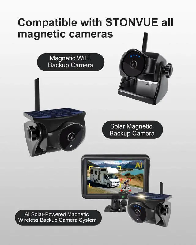 Alt view image 6 of 7 - Metal Plate for Magnetic Wireless Backup Camera | Non-Metal Vehicle Mount, Equipped with double-sided tape and screws,suitable for trucks, RVs