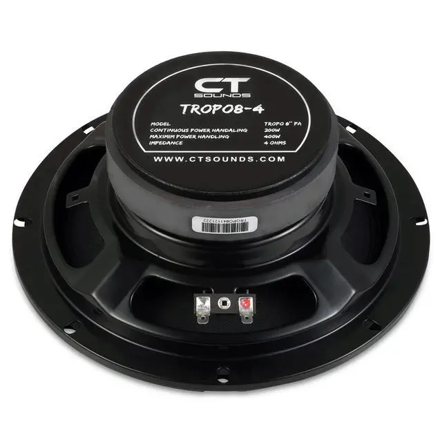 Alt view image 3 of 7 - TROPO8-4 8 Shallow Mount Midrange Speaker, 200 Watts RMS, Each