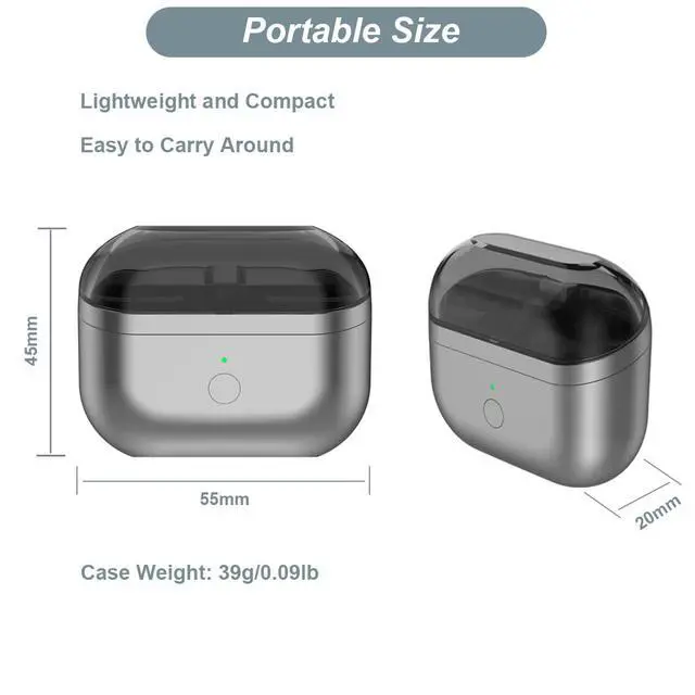 Alt view image 6 of 7 - Charging Case for Galaxy Buds 3 Pro, Portable Charger Case Cover for Samsung AI Earbuds (for Galaxy Buds 3 Pro (SM-R630))