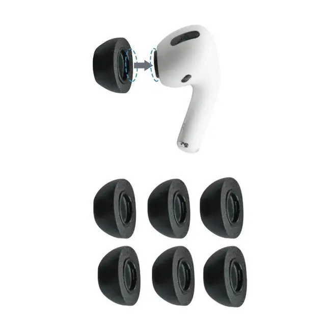 Alt view image 5 of 7 - Professional Series Memory Foam Tips for All Shure Earbuds|Size Large, 3 Pairs & Foam Ear Tips for Apple AirPods Pro Generation 1 & 2, Ultimate Comfort | Unshakeable Fit | Large, 3 Pairs