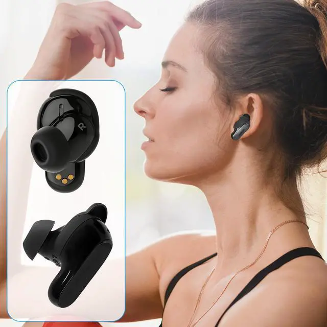 Alt view image 3 of 6 - Replacement Wingtips for Bose QuietComfort Ultra Earbuds (2nd Gen), Anti-Slip Silicone Wingtip Eartips, Ear Hook Covers Secure Fit Stability Eartips Accessorie, S/M/L (Black)