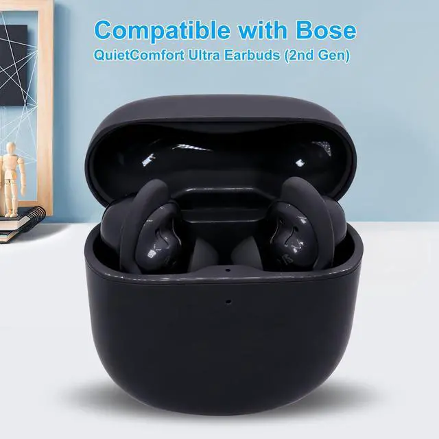 Alt view image 4 of 6 - Replacement Wingtips for Bose QuietComfort Ultra Earbuds (2nd Gen), Anti-Slip Silicone Wingtip Eartips, Ear Hook Covers Secure Fit Stability Eartips Accessorie, S/M/L (Black)