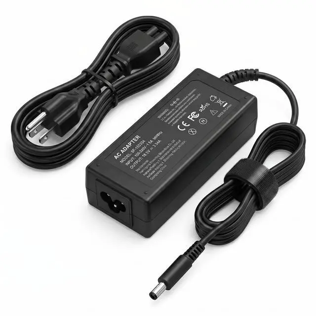 Main image of 65W 4.5mm AC Adapter for Dell 14 15 16 Laptop DC15250 / DC15255 / DC16256 | Laptop Charger For Dell DC14250 / DC16251, Pro 14 16 PC14250 / PC16250, Pro Micro QCM1250 Mini Desktop Computer