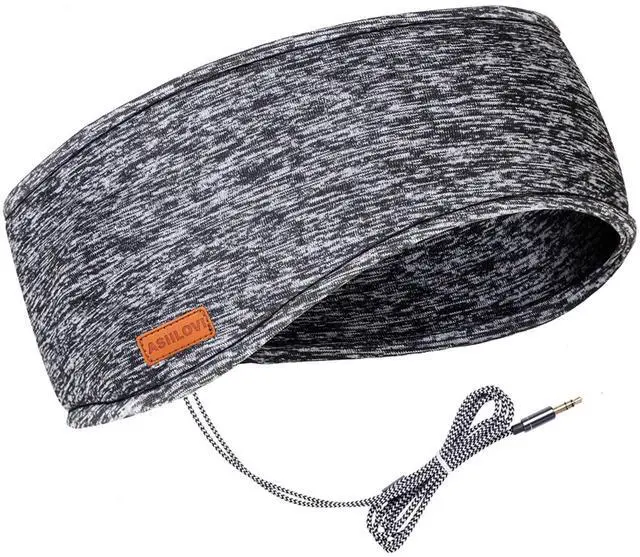 Main image of Sleep Headphones & Ear Warmers Headband Headphones & Ear Muffs Ear Covers with Ultra-Thin HD Stereo Speakers for Outdoor Sports Running Nap Sleeping ASMR & Daily Wear (Wired-Gray)