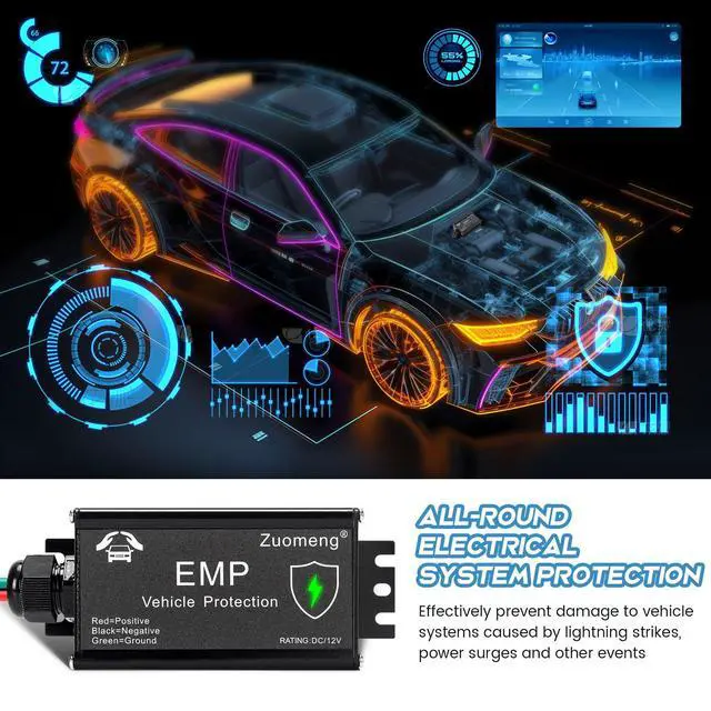 Alt view image 2 of 7 - Vehicle EMP Protection - 12 Volt DC for Cars & Trucks, Protection Against EMP, Solar Flares & Power Surges