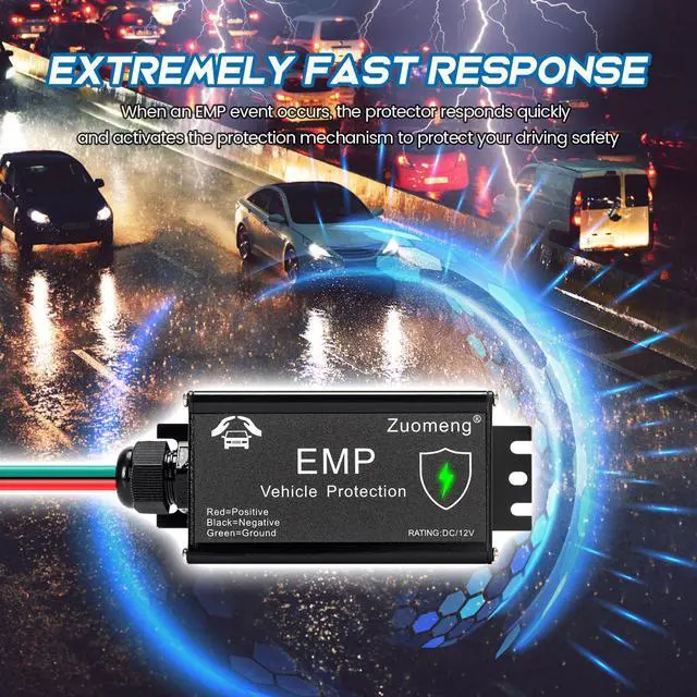 Alt view image 3 of 7 - Vehicle EMP Protection - 12 Volt DC for Cars & Trucks, Protection Against EMP, Solar Flares & Power Surges