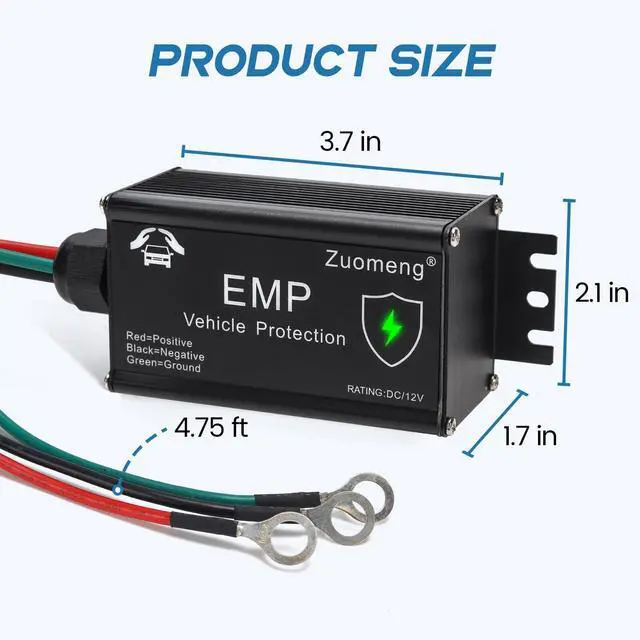 Alt view image 5 of 7 - Vehicle EMP Protection - 12 Volt DC for Cars & Trucks, Protection Against EMP, Solar Flares & Power Surges