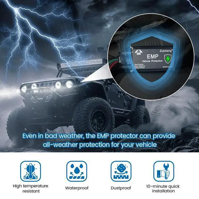 Alt view image 7 of 7 - Vehicle EMP Protection - 12 Volt DC for Cars & Trucks, Protection Against EMP, Solar Flares & Power Surges