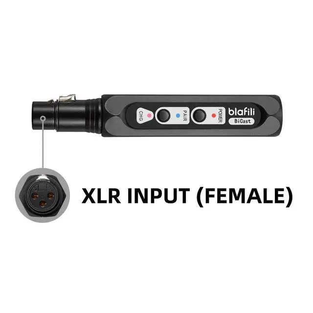 Alt view image 2 of 7 - Bicast Bluetooth Audio Transmitter with XLR Input for Mixers | Sends audio to Bluetooth speakers or receivers, not a receiver, not for phone recording or live performance