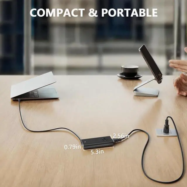 Alt view image 3 of 7 - 165W GAN USB C Charger Compatible with Dell Precision 5690 5680 | for Dell Pro Precision 7 16", Pro Max 16 18 Plus, XPS 17 9720 9730, Latitude 7640 7340 5540 5440, Inspiron-14 16 Plus 7640