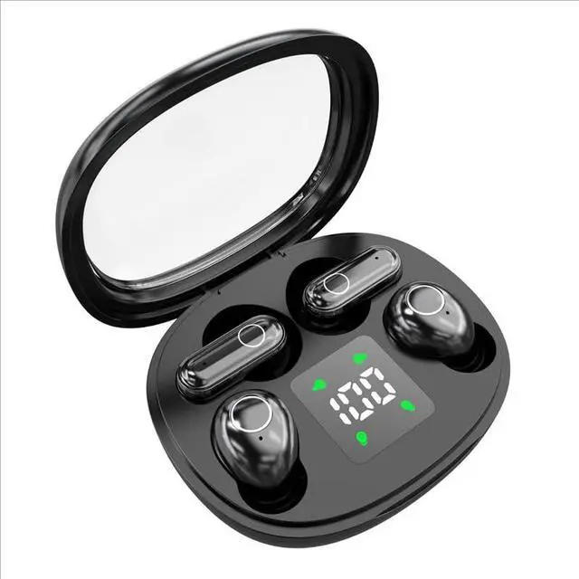 Main image of 2-in-1 Mini Invisible Sleep Bluetooth Earbuds,Small Wireless Sleep Headphones for Side Sleepers,Bluetooth 5.4 Bass Stereo Sound Over-Ear Earbuds,Bluetooth Earbuds for Laptop/Phones/Sports (Black)