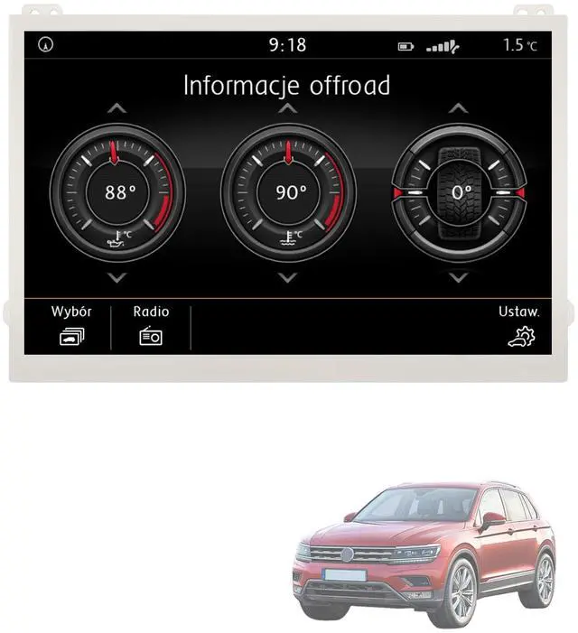 Main image of TDO-WVGA0633F00039 6.5" Touch Screen Digitizer LCD Display for VW Magotan Jetta Passat Scirocco Golf Polo Tiguan CC GTI Skoda Octavia Yeti MIB STD2 MIB200 682 Multimedia Navigation TDO-WVGA0633F00045