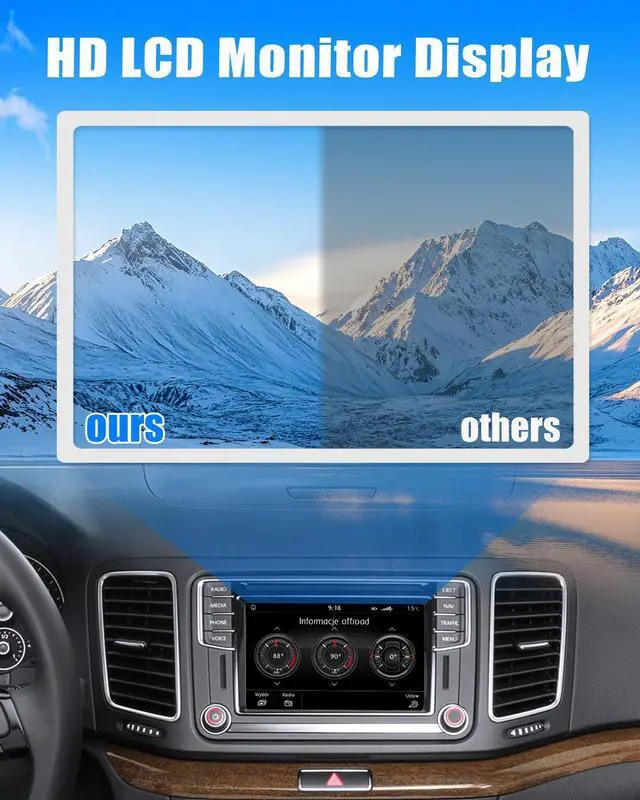 Alt view image 5 of 7 - TDO-WVGA0633F00039 6.5" Touch Screen Digitizer LCD Display for VW Magotan Jetta Passat Scirocco Golf Polo Tiguan CC GTI Skoda Octavia Yeti MIB STD2 MIB200 682 Multimedia Navigation TDO-WVGA0633F00045