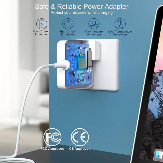 Alt view image 6 of 7 - 45W Mag2 Adapter Compatible with Mac Book Air 11/13 Not 2018+ | A1436 A1466 A1465 T-Tip Power Adapter for Mac Air 11/13 Inch (Between 2012-2017)