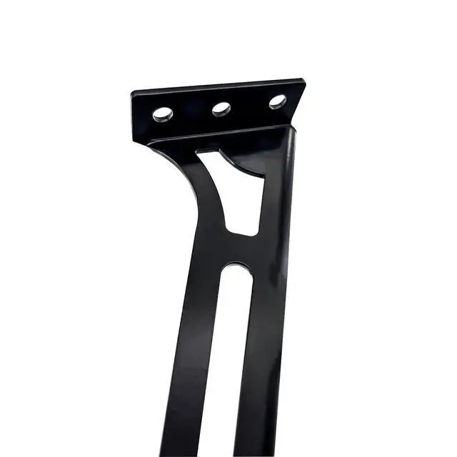 Alt view image 5 of 7 - Steel Floor & Wall Mount Amplifier Rack Laser-Cut Audio Equipment Rack for Car Audio Sound System Coated with Black Powder