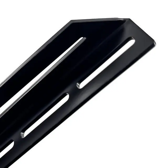Alt view image 6 of 7 - Steel Floor & Wall Mount Amplifier Rack Laser-Cut Audio Equipment Rack for Car Audio Sound System Coated with Black Powder