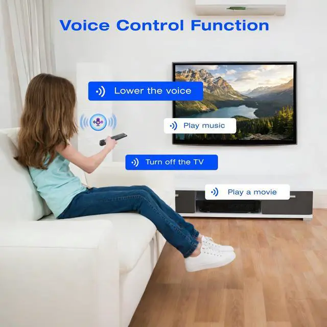 Alt view image 7 of 7 - V3 Pro V3 Plus V5 Pro TV Box Voice Remote Control Replacement | Compatible with vSeeBox TV Box, Smart Bluetooth Voice Remote Control