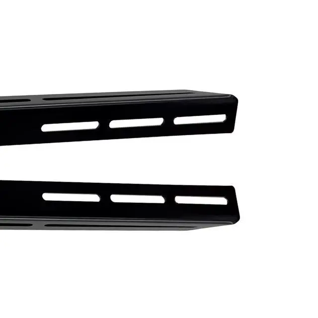 Alt view image 7 of 7 - Steel Floor & Wall Mount Amplifier Rack Laser-Cut Audio Equipment Rack for Car Audio Sound System Coated with Black Powder