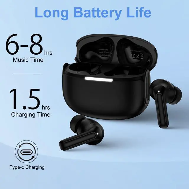 Alt view image 3 of 7 - for Samsung Galaxy A37 A57 A17 A56 A36 A26 A16, Earbuds Wireless Earphones