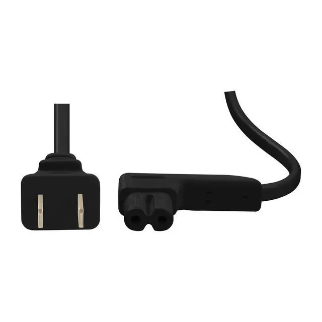 Alt view image 3 of 7 - 3-Foot Power Cord Compatible with Sonos One, Sonos One SL, Sonos Play-1 Speakers - Power Plug Cable (Standard, Black)
