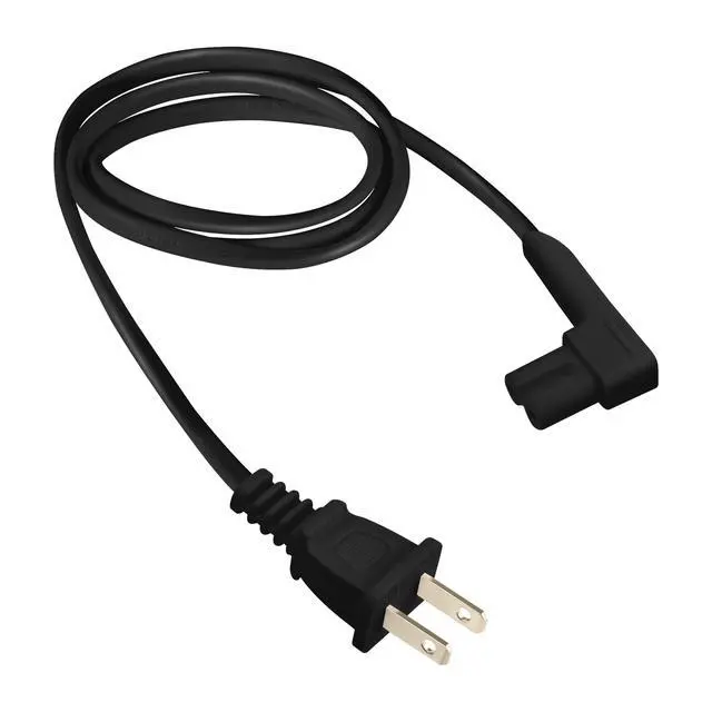 Alt view image 5 of 7 - 3-Foot Power Cord Compatible with Sonos One, Sonos One SL, Sonos Play-1 Speakers - Power Plug Cable (Standard, Black)