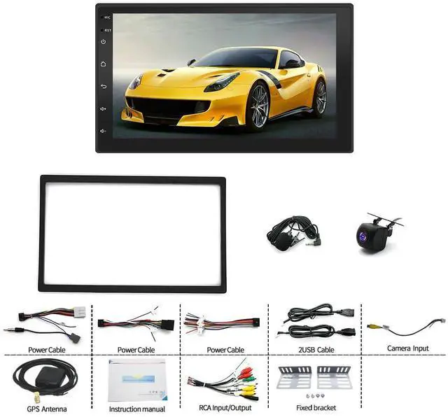 Alt view image 7 of 7 - Car Stereo Radio for Ford E150 E250 E350 1998-2003 2004 2005 2006 2007 2008 | 2+32G 7'' Touch Screen with Wireless CarPlay Android Auto GPS WiFi Bluetooth FM/RDS SWC Backup Camera