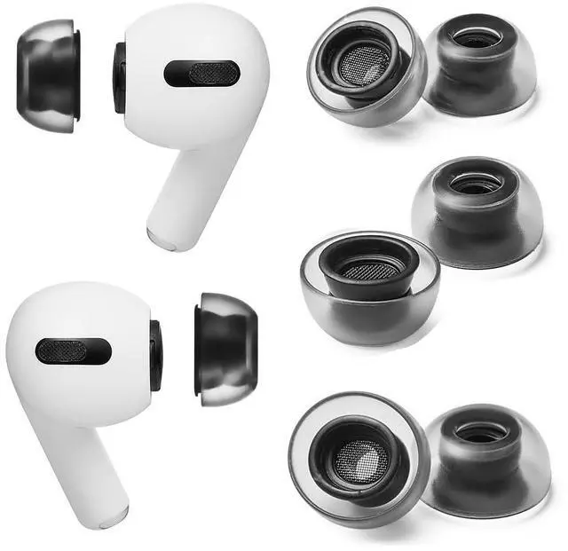 Main image of Crystal AirPods Pro Ear Tip Replacement, Premium LSR Silicone Tips