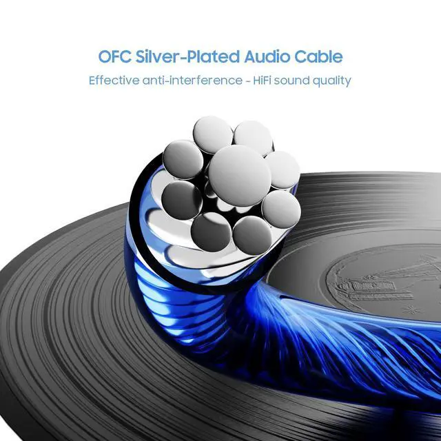 Alt view image 3 of 7 - BASN SC100 Silver Plated Earphone Cable, 1.5m MMCX Detachable Cable for in-Ear Monitors - Designed for BASN Series IEMs Including Bsinger & Bmaster