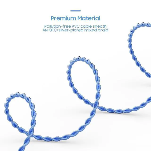 Alt view image 4 of 7 - BASN SC100 Silver Plated Earphone Cable, 1.5m MMCX Detachable Cable for in-Ear Monitors - Designed for BASN Series IEMs Including Bsinger & Bmaster