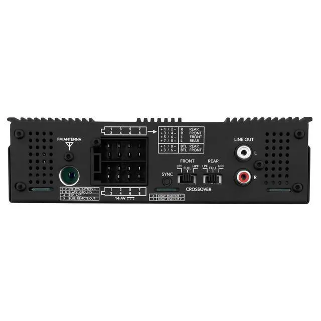 Alt view image 7 of 7 - Taramps Amplayer G2 Bluetooth Car Stereo Single DIN Media Receiver with Built-in 400W RMS Amplifier, 4 Channels, USB, SD, FM Radio, Hands-Free Calling, Audio Processor & RGB LED Control