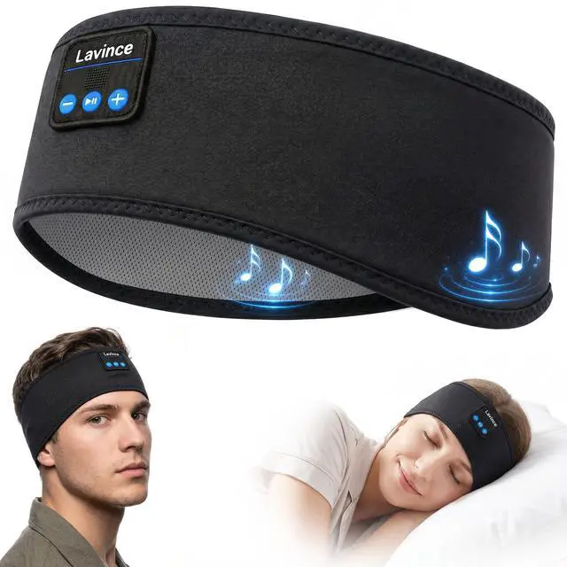 Main image of Sleep Headphones Headband, Bluetooth 5.4 Sleeping Headphones for Side Sleepers, Wireless Headband Headphones with Ultra-Thin Stereo Speakers for Sports, Workout, Travel, Meditation