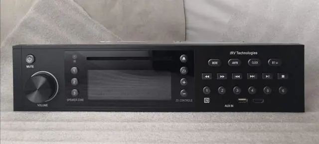 Alt view image 2 of 7 - iRV Technology iRV68 AM/FM/CD/DVD/MP3/MP4/HDMI in&out w/ARC/Digital 5.1/Surround Sound /Bluetooth /NFC,3 Zone Independent Wall Mount RV Radio Stereo w/APP Control, USB charge both Android/Apple