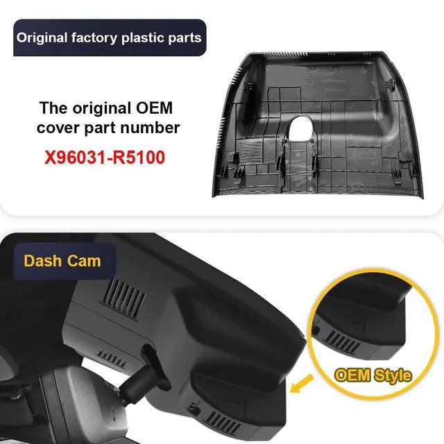 Alt view image 3 of 7 - Front 4K+Rear 1080P Dash Cam Adapts for Kia Sorento 2024 2025 & Sorento Hybrid (Part No#R5100), OEM Look, Dual HD Video, WiFi & APP, Loop Recording, G-Sensor, Easy to Use, 128GB Card