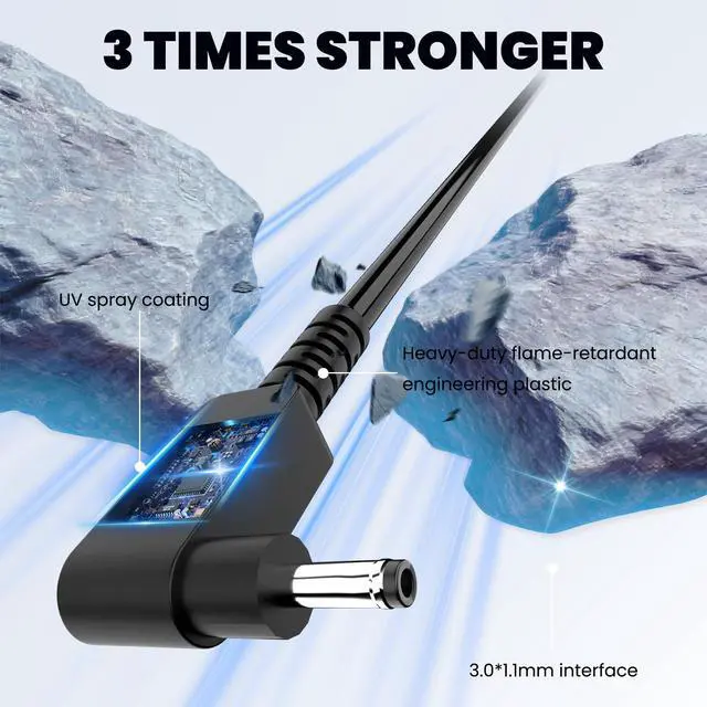 Alt view image 5 of 7 - 65W Laptop Charger Compatible with Acer ChromeBook 11 13 14 15 R11 N15Q8 N15Q9 N15Q10 CB3 CB5 C720 C720P C731 C738T C740 C810 C730E CB5-571 ADP-45FE F AC Adapter 19V 3.42A