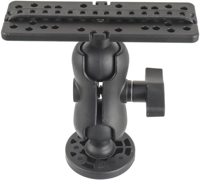 Main image of Fish Finder Mount Base, Universal 360° Rotation Ball-Mount Fish Finder Bracket, Nylon & Stainless Steel Electronic Fish Finder Holder for Marine Boat Kayak Pontoon Canoe