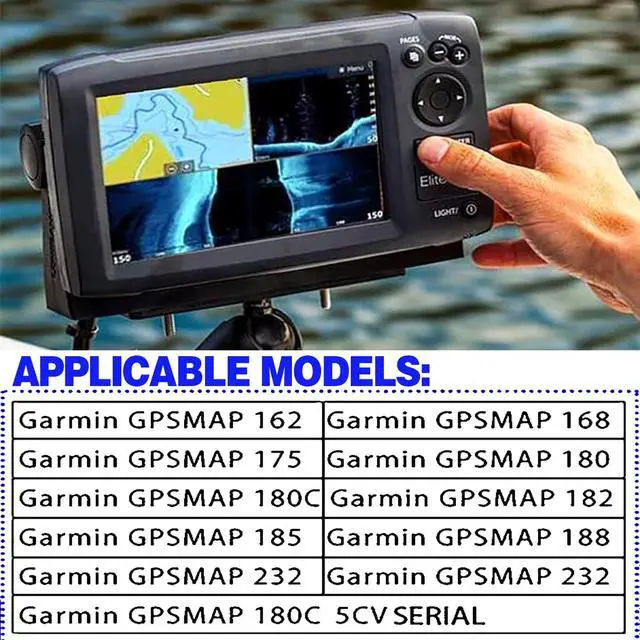 Alt view image 4 of 7 - Fish Finder Mount Base, Universal 360° Rotation Ball-Mount Fish Finder Bracket, Nylon & Stainless Steel Electronic Fish Finder Holder for Marine Boat Kayak Pontoon Canoe