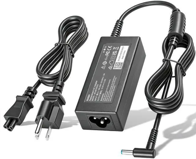 Main image of 65W 45W Power Cord Fit for HP Laptop Charger Blue Tip 741727-001 721092-001 | for Pavilion X360 11 13 15 17 Stream 14 13 Computer Charging Cord HSTNN-DA40 719309-001, 19.5V 2.31A 3.33A