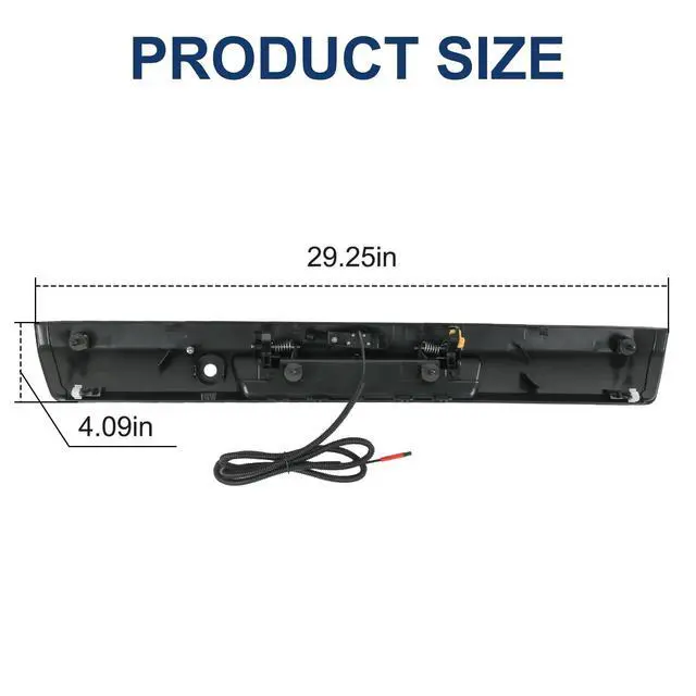 Alt view image 7 of 7 - Tailgate Handle with Backup Camera Compatible with F250 Super Duty 2017-22 | Compatible with Ford F350 F450 Super Duty 2017-2022 Replaces# HC3Z-9943400-NA HC3Z-9943400-NB (Textured Black)