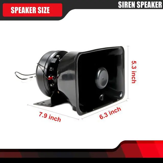Alt view image 4 of 7 - High Performance Siren Speaker | Compatible with Any 100-200 Watt Siren 100W 200W(2 pcs)
