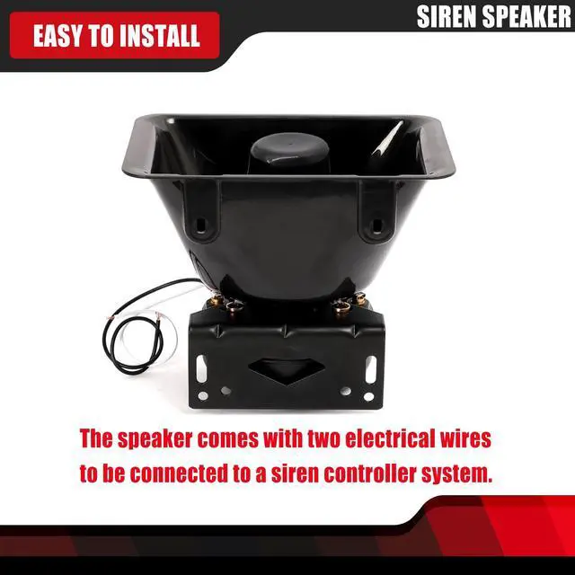 Alt view image 6 of 7 - High Performance Siren Speaker | Compatible with Any 100-200 Watt Siren 100W 200W(2 pcs)