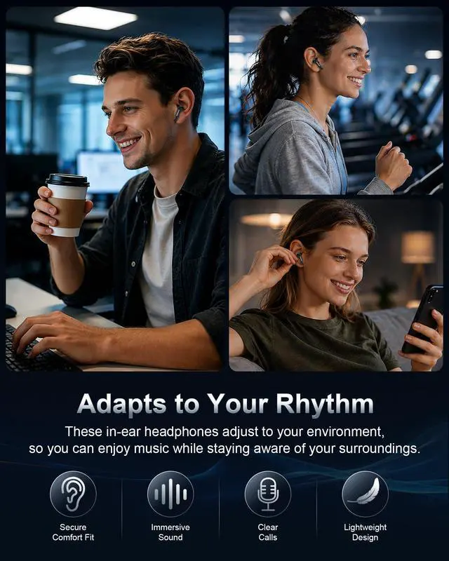 Alt view image 6 of 7 - Galaxy S26 Buds, Wireless Earbuds for Samsung Galaxy S26 Ultra S25 Edge S24 | Bluetooth 5.4 Cordless Headphones with Microphone Earphones Noise Cancelling in Ear Pods Android Air Pods for S26+ A17 A16